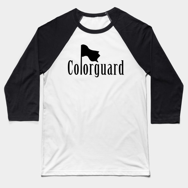 Colorguard Flag Baseball T-Shirt by Barthol Graphics